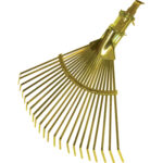 Scopa giardino a ventaglio a morsetto atena stars acciaio zinc cm 29/48x41,5 o.mm 26