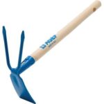 Zappetta quadro bidente new agef acciaio vern/faggio cm 29