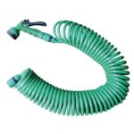 Tubo irrigazione a spirale in kit stars mt 15 +raccordi+idropistola