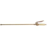 Lancia + rubinetto a leva x pompa rame/ottone mm 10 cm 50