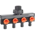 Presa a rubinetto + 4 innesti rapidi claber 3/4f self 8581