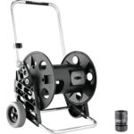 Avvolgitubo irrigaz carrellato genius 100 claber abs/alluminio ruote plt x tubo 1/2 mt 100