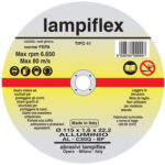 Disco abrasivo taglio alluminio lampiflex  mm 115x22,2 h.mm 1,6