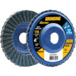 Disco a lamelle radiali zirconio industrial mm 115x22,2 grana 100