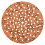 Disco abrasivo fibrato velcrato 91 fori imperial mm 225x22,2 grana 220 cf=pz 25