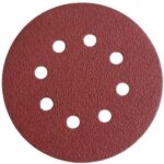 Disco abrasivo fibrato velcrato 8 fori imperial mm 125x22,2 grana 180 cf=pz 6
