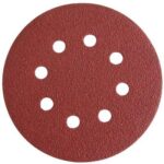 Disco abrasivo fibrato velcrato 8 fori imperial mm 125x22,2 grana  60 cf=pz 6