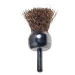 Spazzola acciaio a pennello + gambo pg 478.00 mm 25 g.mm 6