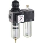 Gruppo filtro regolatore lubrificatore e/22/2 ani modulare attacco 3/8f +manometro