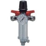 Regolatore pressione ac 31/a5 ani attacco 3/8m 2 uscite +manometro +filtro