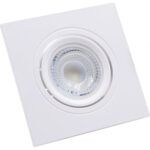 Faretto incasso quadrato kliss century bianco mm 93x93 orientabile