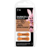 Pila apparecchio acustico easy tab 13 duracell arancio cf=pz 6