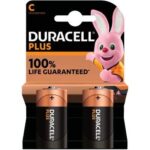 Pila mezza torcia c plus100 power duracell alcalina volt 1,5 cf=pz 2