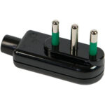 Spina mobile ribassata fme nero 2p+t 16a