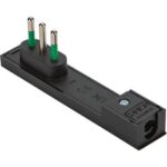 Spina mobile ribassata clock fme nero 2p+t 10a