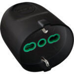 Presa mobile schuko fme nero 2p+t 16a bipasso