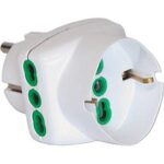 Adattatore triplo schuko-16a+schuko fme bianco 2p+t