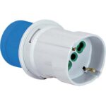Adattatore spina blu-schuko fme 2p+t 16a ip44