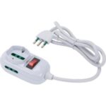 Multipresa triax bipasso + schuko+ termico retail bianco posti 3 2p+t 16a n??xmmq 3x0,75 mt 1,2