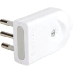 Spina mobile orientabile electraline bianco 2p+t 10a