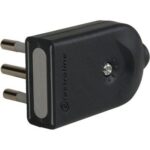 Spina mobile orientabile electraline nero 2p+t 10a