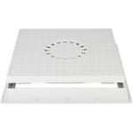 Chiusino sifonato x pozzetto derivazione plastica cm 40x40 + telaio