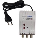Amplificatore tv autoalimentato 5g ingresso 1 uscite 2 connessione f