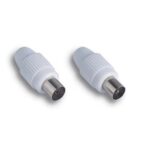 Spina + presa coassiale tv self fme mm 9,5 ohm 75 cf=pz 2