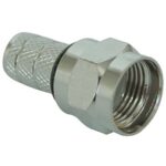 Connettore f a vite coassiale tv x mm 6,4 cf=pz 10