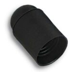 Portalampada camicia liscia resina nero e14 m10x1