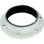Ghiera x portalampada resina bianco e27 mm 56