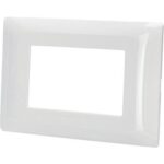 Placca coprifrutti abm bianco posti 3 mm 120x85
