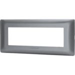 Placca coprifrutti abm grigio scuro posti 6 mm 190x85
