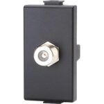 Connettore f tv sat diretto abm nero