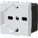 Presa schuko + sicurezza avp bianco volt 250 a 10/16 2p+t