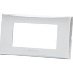 Placca coprifrutti avp argento posti 4 mm 140x85