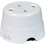 Presa country fme  ceramica bianco volt 250 a 16