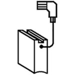 Carboncino bosch z0199.01 porta  grafite mm 5x 8 h.mm 19 cf=pz 2