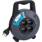 Avvolgicavo domestico electraline 2p+t 16a bipasso schuko x4 n??xmmq 3x1,5 mt  5