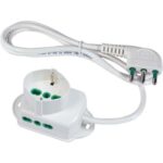 Multipresa bipasso + schuko fme bianco posti 3 2p+t 16a n??xmmq 3x1,0 mt 1,5