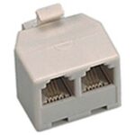 Adattatore spina plug 6/4-doppia presa fme