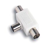 Adattatore doppio coassiale tv fme spina - prese 2 mm 9,5 ohm 75