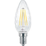 Lampada wire led tortiglione incanto century calda volt 230 watt 4 lumen 470 e14