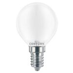 Lampada wire led sfera incanto saten century fredda volt 230 watt 6 lumen 806 e14