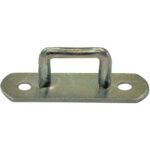 Cavallotto fisso rettangolare 926  zincato giallo s.mm 5,0 mm 25x 10
