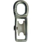 Puleggia nylon self occhiolo nichelato d.mm 80