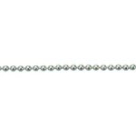 Catena a perline cromata d.mm 3,6 mt 25