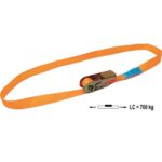 Cinghia ad anello + cric effe l.mt 5,0 h.mm 25 kg 700