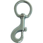Moschettone redine ottone nichelato + girello l.mm 121+1"1/4