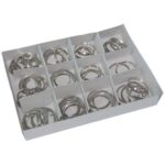 Anello portachiave kit acciaio nichelato cf=pz 72